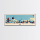 Mumbai, India Panoramic Canvas Print, Mumbai, India Painting, India Art, Mumbai Travel Poster, Travel Art, Guest Room Painting