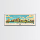 Saskatoon, Canada Panoramic Canvas Print, Saskatoon, Canada Painting, Canada Art, Saskatoon Travel Poster, Travel Art, Guest Room Painting