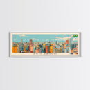 Sao Paulo, Brazil Panoramic Canvas Print, Sao Paulo, Brazil Painting, Brazil Art, Sao Paulo Travel Poster, Travel Art, Vacation Gift