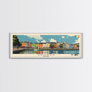 Swords, Ireland Panoramic Canvas Print, Swords, Ireland Painting, Ireland Art, Swords Travel Poster, Travel Art, Guest Room Painting