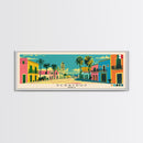 Veracruz, Mexico Panoramic Canvas Print, Veracruz, Mexico Painting, Mexico Art, Veracruz Travel Poster, Travel Art, Guest Room Painting