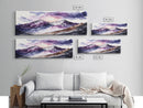 Framed Canvas Print of Majestic Mountain Landscape | Vibrant Hues | Watercolor Painting | Ready-to-Hang | Home Decor