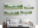 Gates Of The Arctic National Park Panoramic Alaska Travel Art, National Park Print, Minimalist Travel Art, Midcentury Modern Style Landscape