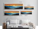Smoky Mountains National Park, Panoramic North Carolina Travel Art, National Park Print, Minimalist Travel Art, Midcentury Modern Style