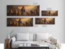 Jesus The Lion Of Judah, Framed Canvas Print, Christian Wall Art, Jesus and Lions, Oil Painting of Jesus