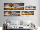 Landscape Wall Art, Vintage Art, Framed Canvas Print, Rainbow Over The Prairie Photography Print, Panoramic Style Extra Large Art