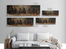 The Skeleton Cult Panoramic Canvas Print, Framed Halloween Art, Spooky Decor, Halloween Art, Halloween Wall Art, Halloween Art Print