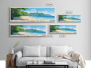 Air Manis Beach, Indonesia Panoramic Beach Print, Vacation Gift, Indonesia Wall Art, Framed Canvas Print, Framed Beach Painting