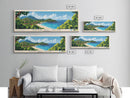 Anse St Jose, Seychelles Panoramic Print, Vacation Gift, Seychelles Wall Art, Beach Painting, Beach Decor, Beach Or Lakehouse Art