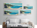 Apella Beach, Greece Panoramic Print, Vacation Gift, Greece Wall Art, Vacation Wall Art, Vacatation Memories, Beach Decor, Beach Or Lakehouse Art