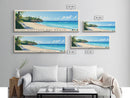 Bottom Bay Beach, Barbados Panoramic Beach Print, Vacation Gift, Barbados Wall Art, Framed Canvas Print, Framed Beach Painting