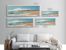 Brancaster Beach, United Kingdom Panoramic Beach Print, Vacation Gift, United Kingdom Wall Art, Framed Canvas Print, Framed Beach Painting