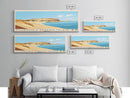 Dakhla dragon island, Morocco Panoramic Print, Vacation Gift, Morocco Wall Art, Beach Painting, Beach Decor, Beach Or Lakehouse Art