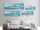 Hulhumale Island, Maldives Panoramic Beach Print, Vacation Gift, Maldives Wall Art, Framed Canvas Print, Framed Beach Painting