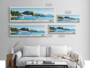 Island of Ons, Spain Panoramic Print, Vacation Gift, Spain Wall Art, Beach Painting, Beach Decor, Large Wall Art, Wood Frame Art