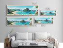 Lagoinha do Leste, Brazil Panoramic Print, Vacation Gift, Brazil Wall Art, Beach Painting, Beach Decor, Beach Or Lakehouse Art