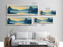 Langener Waldsee, Germany Panoramic Print, Vacation Gift, Germany Wall Art, Beach Painting, Beach Decor, Large Wall Art, Wood Frame Art