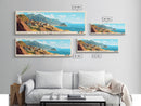 Las Pocitas, Peru Panoramic Print, Vacation Gift, Peru Wall Art, Beach Painting, Beach Decor, Beach Or Lakehouse Art
