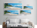 Pantai Saujana, Malasyia Panoramic Print, Vacation Gift, Malasyia Wall Art, Beach Painting, Beach Decor, Beach Or Lakehouse Art