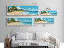 Playa Los Pinos, Cuba Panoramic Print, Vacation Gift, Cuba Wall Art, Beach Painting, Beach Decor, Beach Or Lakehouse Art