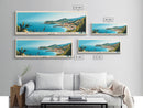 Portinho da Arrabida, Portugal Panoramic Print, Vacation Gift, Portugal Wall Art, Beach Painting, Beach Decor, Beach Or Lakehouse Art