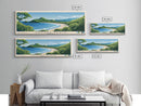Samara Beach, Costa Rica Panoramic Print, Vacation Gift, Costa Rica Wall Art, Beach Painting, Beach Decor, Beach Or Lakehouse Art