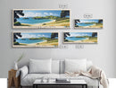 Waiheke Island, New Zealand Panoramic Print, Vacation Gift, New Zealand Wall Art, Beach Painting, Beach Decor, Beach Or Lakehouse Art