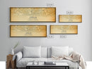 Panoramic London UK map print poster or framed canvas, London map print canvas, London city map print poster canvas, Vintage Travel Art