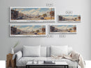 Richmond California Panoramic Print, Stylish Framed Canvas Print, City Travel Poster, Home Decoration, Living Room Wall Art