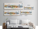 Helsinki Finland Travel Art, City Art, Framed Canvas Print or Metal Wall Art, Europe Travel Poster, Panoramic Wall Art, Extra Wide Wall Art