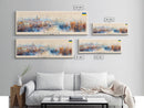 Kaluga Russia Panoramic Travel Poster, Framed Canvas Print or Metal Wall Art, Travel Art, Home Decor, Panoramic Painting, Midcentury Art