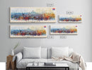 Kaposvar Hungary Travel Print Wall Art, Panoramic City Art, Travel Art, Wall Decor, Vacation Gift, Framed Canvas Print Or Metal Art