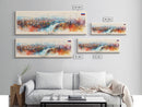 Kranj Slovenia Wall Art, Panoramic Travel Poster, Panoramic Framed Canvas Print, City Wall Art, Wall Hanging Home Decor, Travel Art