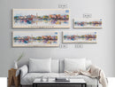 Lappeenranta Finland Panoramic Travel Poster, Framed Canvas Print or Metal Wall Art, Travel Art, Home Decor, Panoramic Painting, Midcentury Art