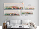 Leskovac Serbia Panoramic Travel Poster, Framed Canvas Print or Metal Wall Art, Travel Art, Home Decor, Panoramic Painting, Midcentury Art