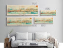 Palma Spain Travel Art, City Art, Framed Canvas Print or Metal Wall Art, Europe Travel Poster, Panoramic Wall Art, Extra Wide Wall Art