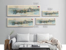 Prague Czech Republic Travel Art, City Art, Framed Canvas Print or Metal Wall Art, Europe Travel Poster, Panoramic Wall Art, Extra Wide Wall Art