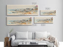 Swansea United Kingdom Wall Art, Panoramic Travel Poster, Panoramic Framed Canvas Print, City Wall Art, Wall Hanging Home Decor, Travel Art