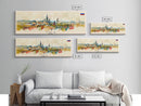 Tula Russia Travel Art, City Art, Framed Canvas Print or Metal Wall Art, Europe Travel Poster, Panoramic Wall Art, Extra Wide Wall Art