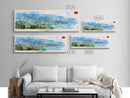 Vlore Albania Travel Art, City Art, Framed Canvas Print or Metal Wall Art, Europe Travel Poster, Panoramic Wall Art, Extra Wide Wall Art