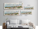 Sliven Bulgaria Wall Art, Panoramic Travel Poster, Panoramic Framed Canvas Print, City Wall Art, Wall Hanging Home Decor, Travel Art