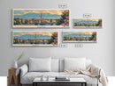 Bern Switzerland Travel Art, City Art, Framed Canvas Print or Metal Wall Art, Europe Travel Poster, Panoramic Wall Art, Extra Wide Wall Art