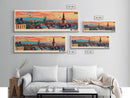 Katowice Poland Wall Art, Panoramic Travel Poster, Panoramic Framed Canvas Print, City Wall Art, Wall Hanging Home Decor, Travel Art