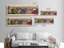 Lviv Ukraine Wall Art, Panoramic Travel Poster, Panoramic Framed Canvas Print, City Wall Art, Wall Hanging Home Decor, Travel Art