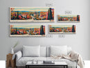 Mytishchi Russia Travel Print Wall Art, Panoramic City Art, Travel Art, Wall Decor, Vacation Gift, Framed Canvas Print Or Metal Art