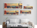 Novi Sad Serbia Travel Art, City Art, Framed Canvas Print or Metal Wall Art, Europe Travel Poster, Panoramic Wall Art, Extra Wide Wall Art