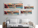 Parnu Estonia Travel Print Wall Art, Panoramic City Art, Travel Art, Wall Decor, Vacation Gift, Framed Canvas Print Or Metal Art