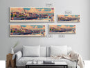 Portsmouth United Kingdom Wall Art, Panoramic Travel Poster, Panoramic Framed Canvas Print, City Wall Art, Wall Hanging Home Decor, Travel Art