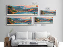 Rio Tinto Panoramic Travel Poster, Framed Canvas Print or Metal Wall Art, Travel Art, Home Decor, Panoramic Painting, Midcentury Art