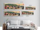 Rzeszow Poland Wall Art, Panoramic Travel Poster, Panoramic Framed Canvas Print, City Wall Art, Wall Hanging Home Decor, Travel Art